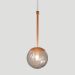 Pendente Globo Esfera de Vidro 12cm - BRONZE - Vidro Fumê
