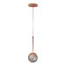 Pendente Globo Esfera de Vidro 12cm - BRONZE - Vidro Fumê
