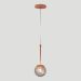 Pendente Globo Esfera de Vidro 12cm - BRONZE - Vidro Fumê