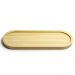 12 Bandejas Em Bambu Oval Travessa Gamela 33x12cm Petisqueiras Bandejas Multiuso UZ Decorar Restaurante