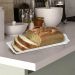 Bandeja de Plástico Retangular Branco Decorativa 38x16cm Uz