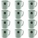Conjunto 12 Canecas Escolares de Plástico 400ml UZ Verde Men