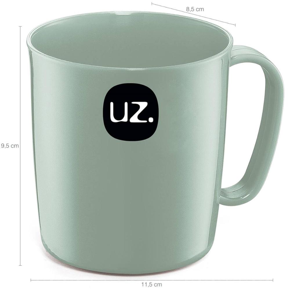 Conjunto 12 Canecas Escolares de Plástico 400ml UZ Verde Men