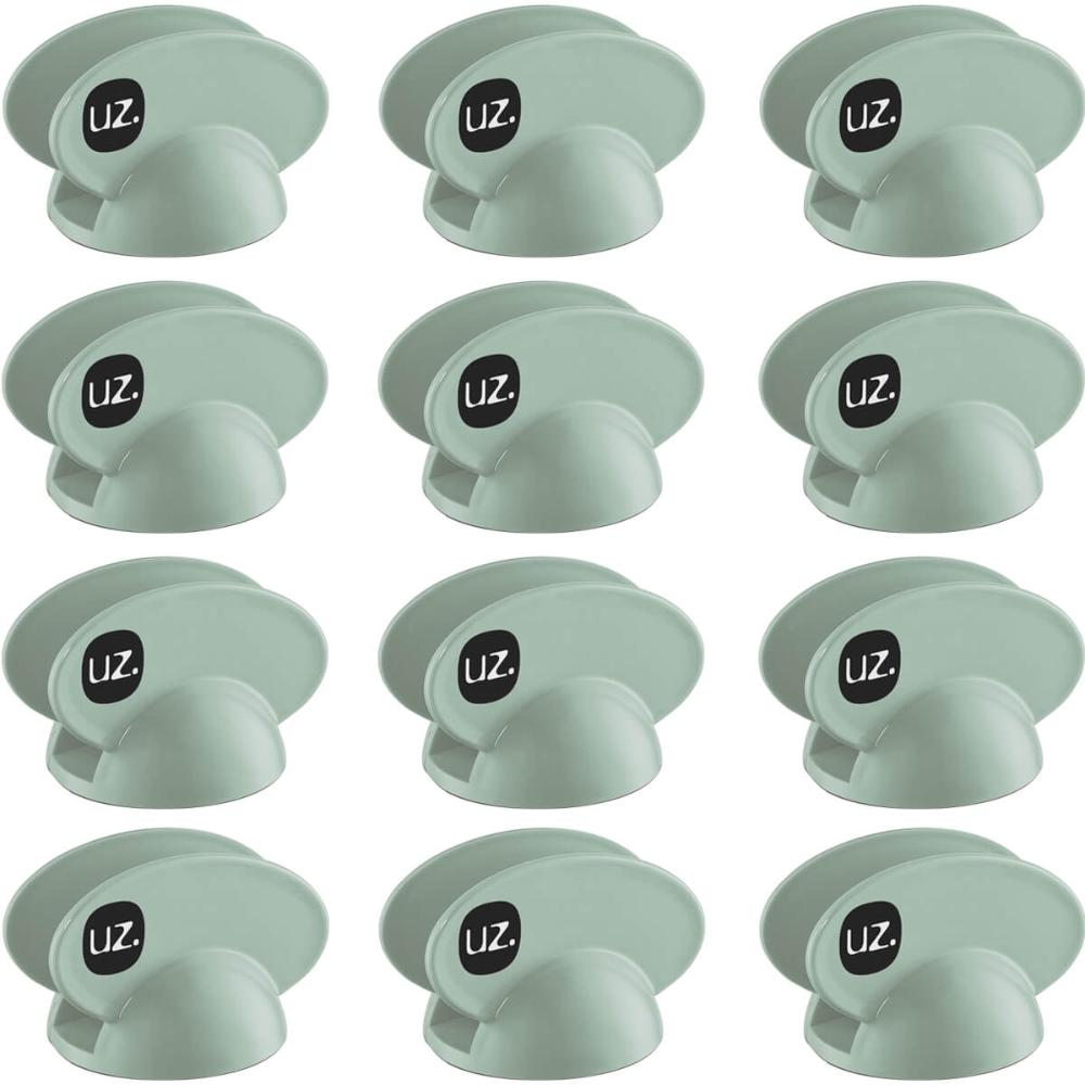 Conjunto 12 Suportes Porta Guardanapos de Mesa em Plástico Plus UZ Verde Menta