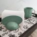 Conjunto 12 Suportes Porta Guardanapos de Mesa em Plástico Plus UZ Verde Menta