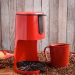 Conjunto 24 Canecas para Café Vermelhas Plasticas Refeitório Infantil Escolares Merenda Uz