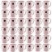 Conjunto 36 Canecas Plásticas Escolares com Alças Ergonômica 400ml UZ Rosa
