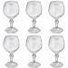 Conjunto 6 Taça Para Água Suco 350ml Plástico UZ Tango Transparente