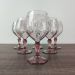 Conjunto 6 Taça Para Água Suco 350ml Plástico UZ Tango Transparente Rosa