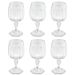 Conjunto 6 Taças Para Água Tomar Suco 350ml Poliestireno UZ Samba Transparente