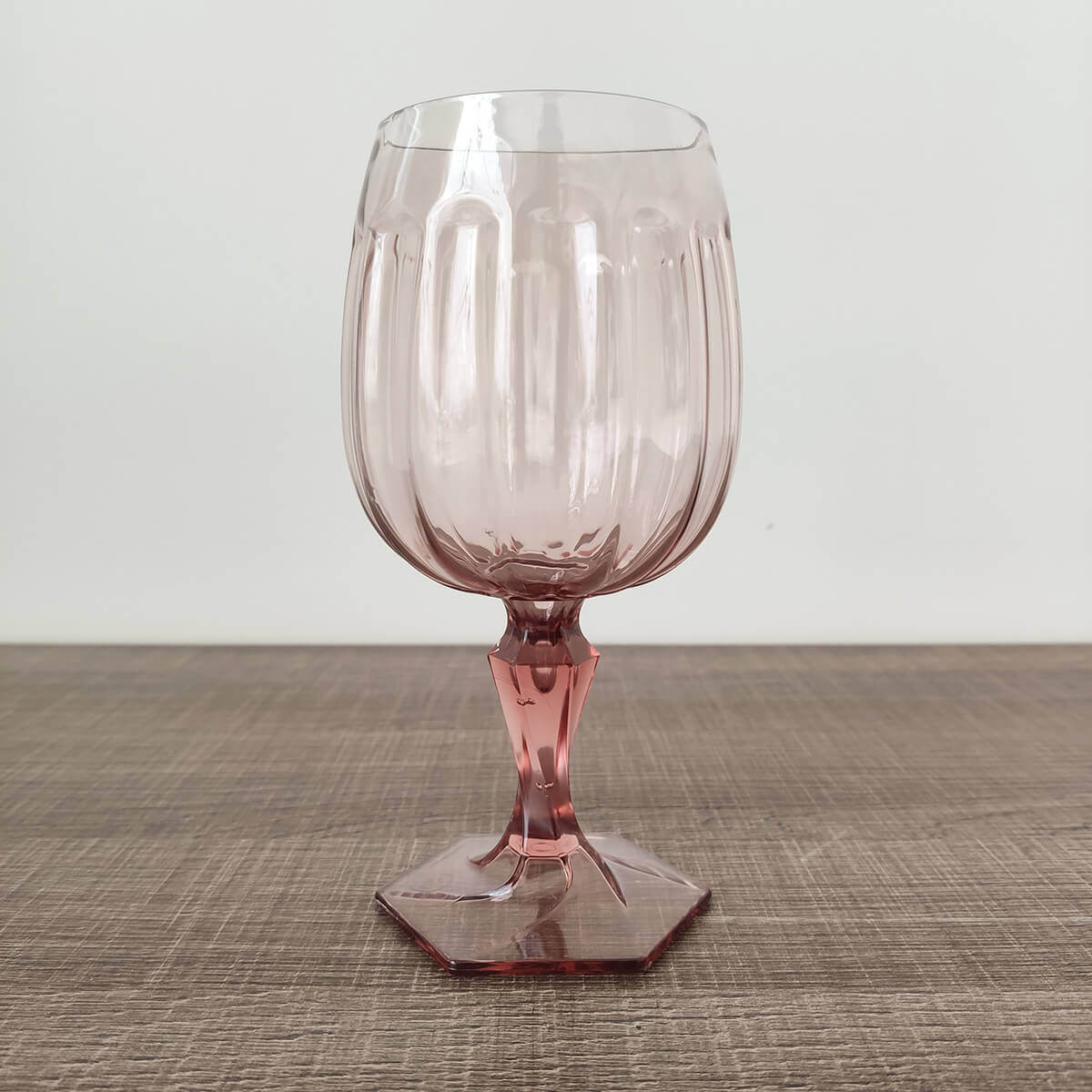 Conjunto 6 Taças Para Água Tomar Suco 350ml Poliestireno UZ Samba Transparente Rosa