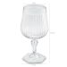 Conjunto 6 Taças Para Água Vinho Suco 350ml Plástico UZ Axé Transparente Bebidas