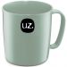 Conjunto de 24 Caneca Escolar Plástica Uz 400ml Verde Menta para Café Escola Infantil