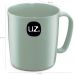 Conjunto de 24 Caneca Escolar Plástica Uz 400ml Verde Menta para Café Escola Infantil