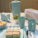 Conjunto de 24 Caneca Escolar Plástica Uz 400ml Verde Menta para Café Escola Infantil