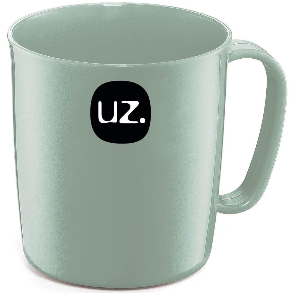 Conjunto de 36 Canecas Uz Escolar Infantil 400ml Verde Menta para Café Plástica