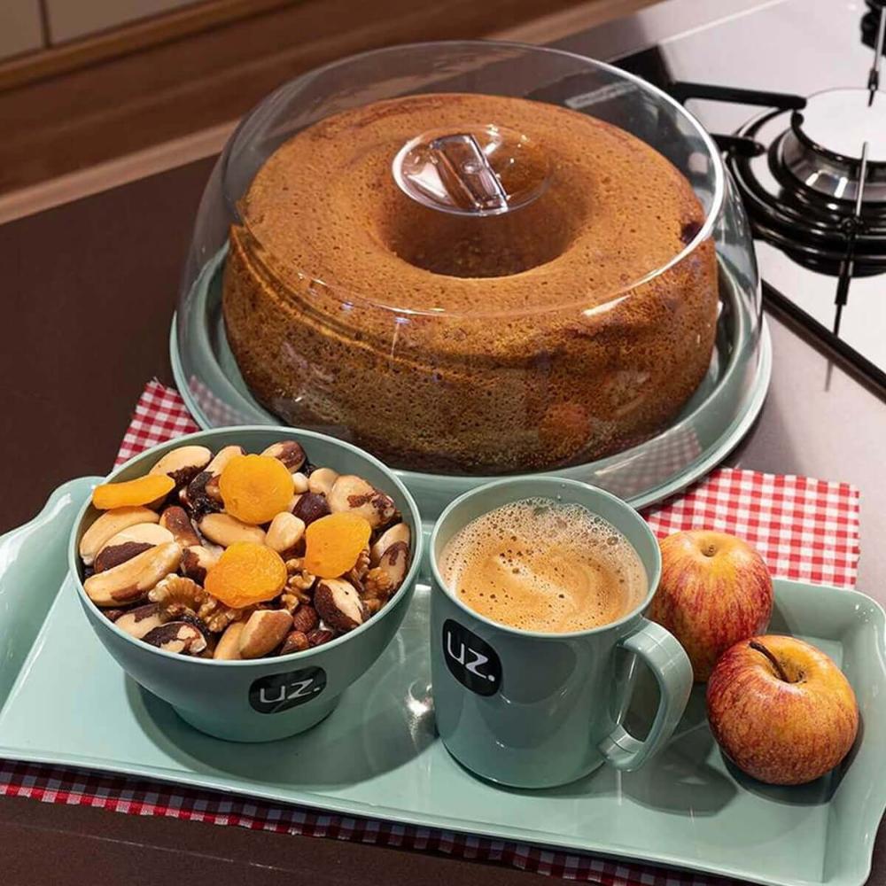 Conjunto de 36 Canecas Uz Escolar Infantil 400ml Verde Menta para Café Plástica