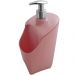 Dispenser Porta Detergente E Esponja Organizador De Pia Uz Rosa Quartzo