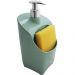 Dispenser Porta Detergente E Esponja Organizador De Pia Uz Verde Menta