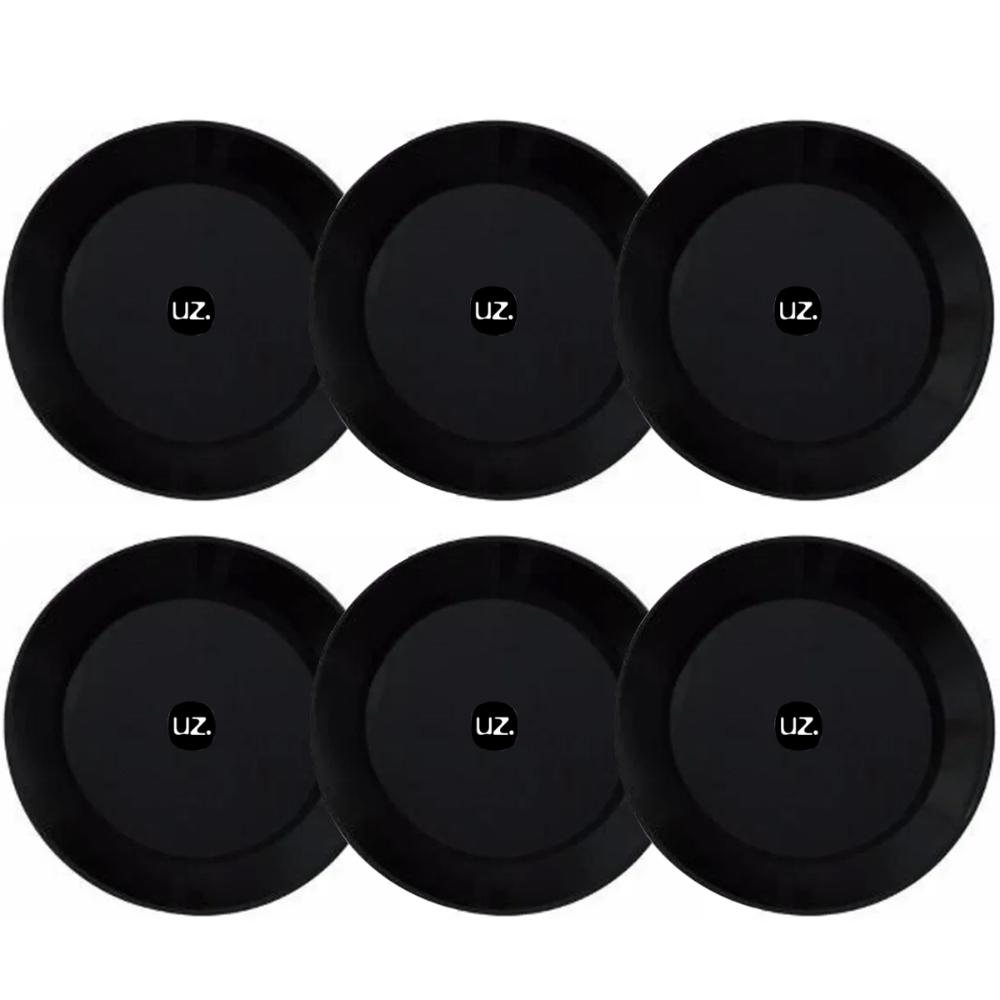 Jogo De 6 Pratos Rasos Redondos 26cm Pratos De Plástico UZ