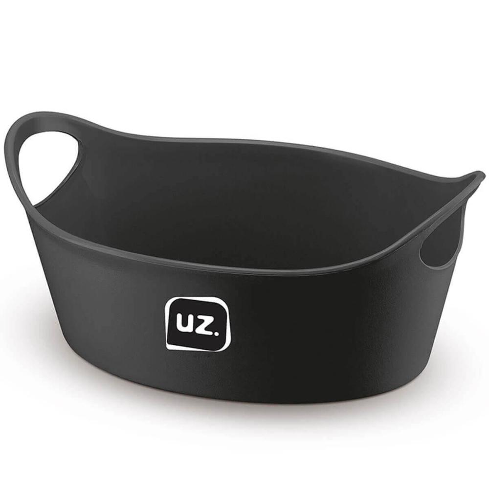 Kit 12 Cestos para Batata Frita Servir Porções Preto 28x12cm