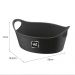 Kit 12 Cestos para Batata Frita Servir Porções Preto 28x12cm