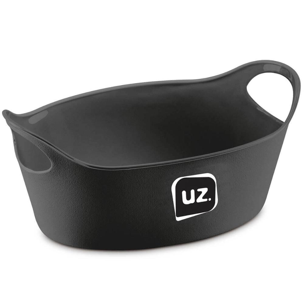 Kit 12 Cestos para Servir Porções Batata Frita Preto 21x9cm