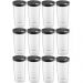 Kit 12 Farinheiros Porta Temperos Farofa UZ 500ml Condimento