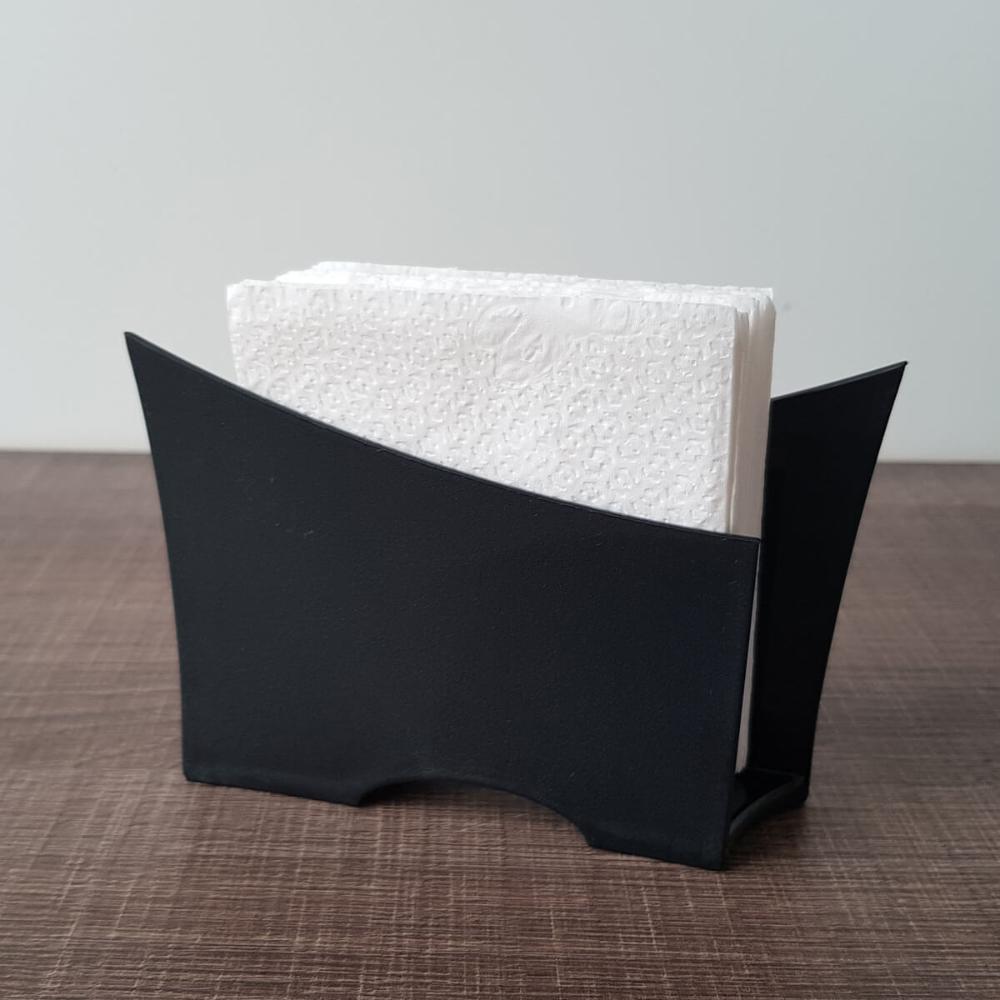 Kit 12 Suportes Porta Guardanapos De Papel Para Mesa Uz Preto