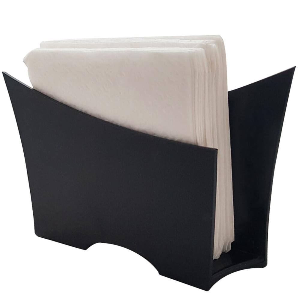Kit 12 Suportes Porta Guardanapos De Papel Para Mesa Uz Preto