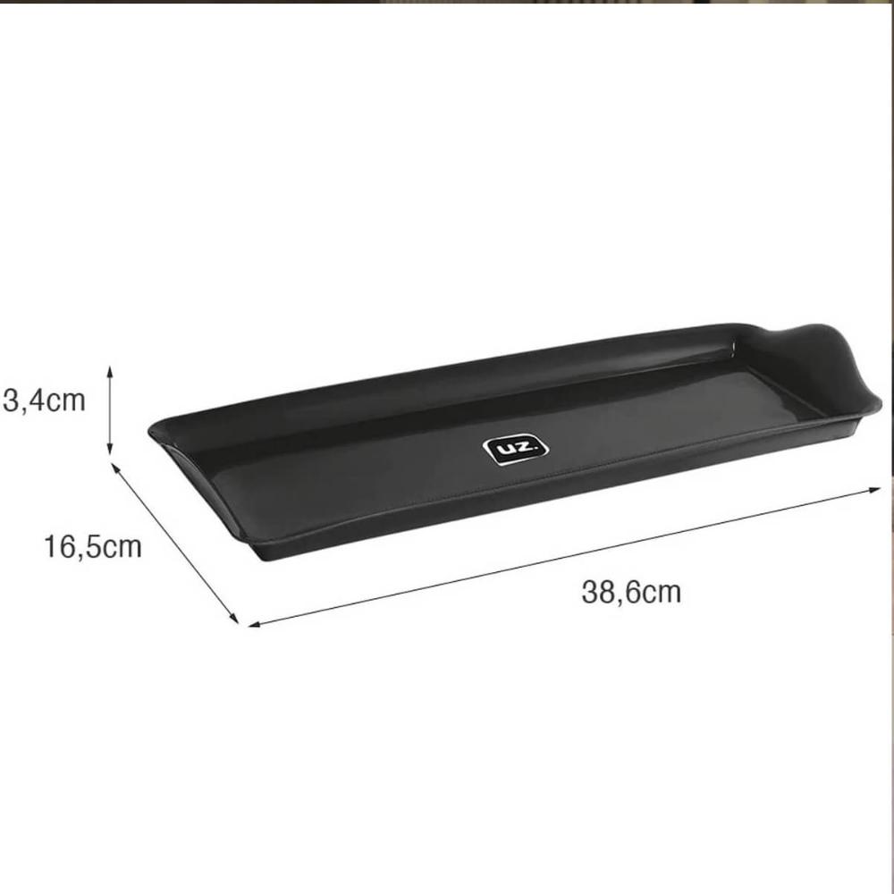 Kit 2 Bandejas Travessa Retangular 38x16cm Servir Plástico P