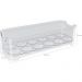 Kit 2 Organizadores de Geladeira Porta Ovos 12un 28x10x7,5cm cada Transparentes Plástico UZ