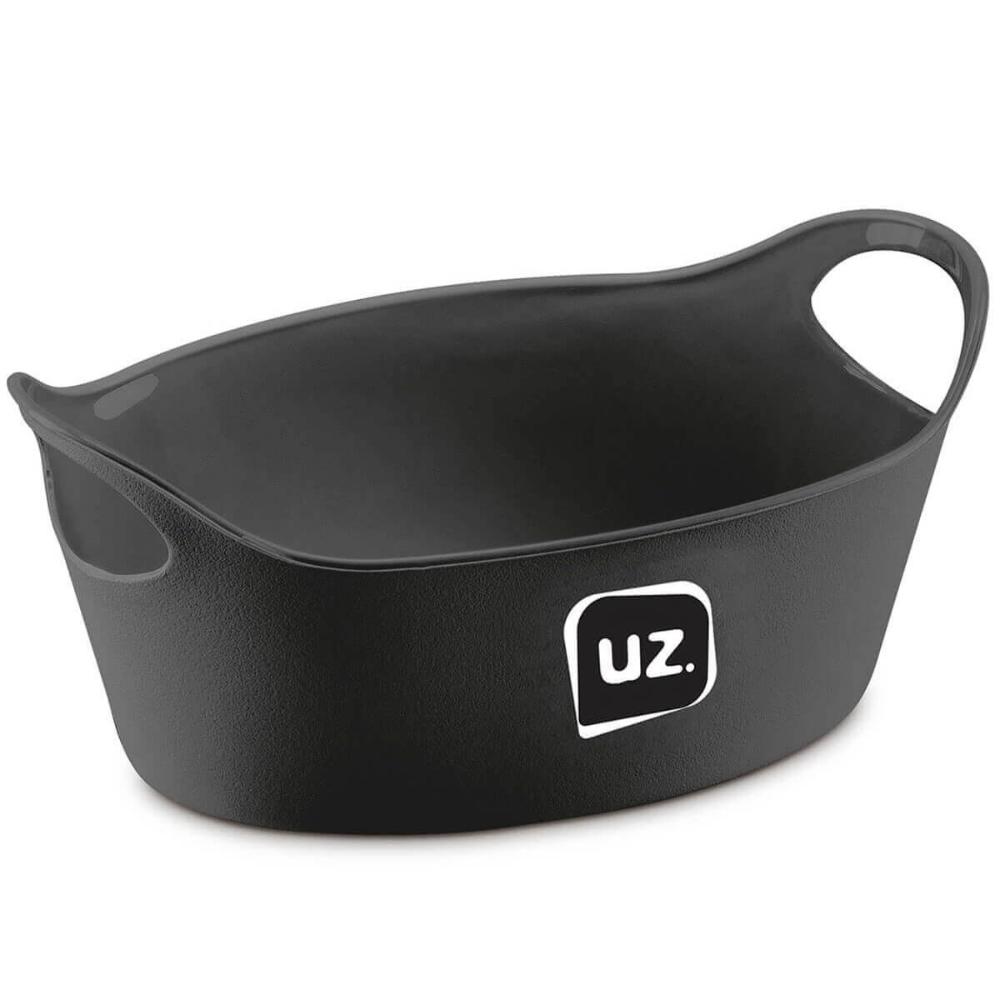 Kit 24 Cestos para Servir Batata Frita Preto 21x9cm Restaura