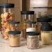 Kit 24 Farinheiros Porta Temperos Farofa UZ 500ml Condimentos Restaurantes Lancherias Pretos