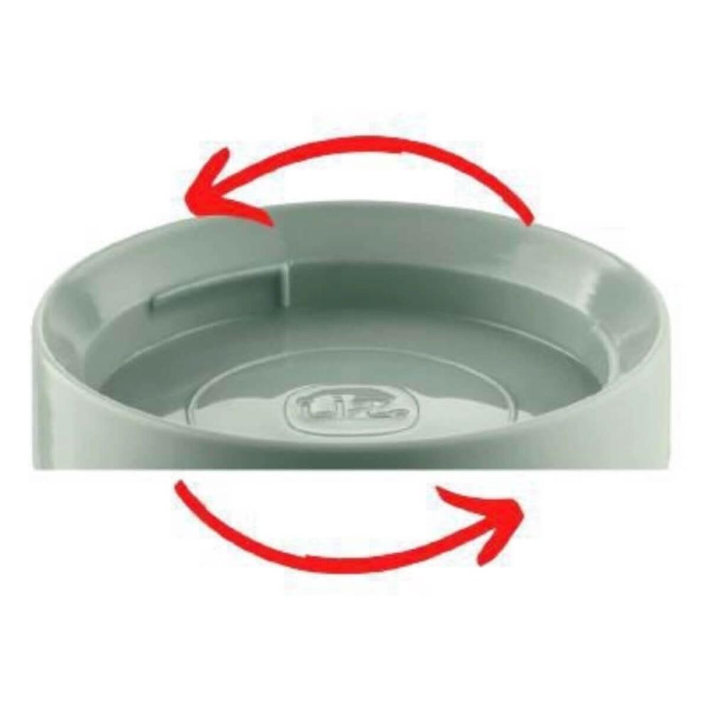Kit 3 Porta Mantimentos UZ Empilhável 300ML Organizador com Tampa de Plástico Verde