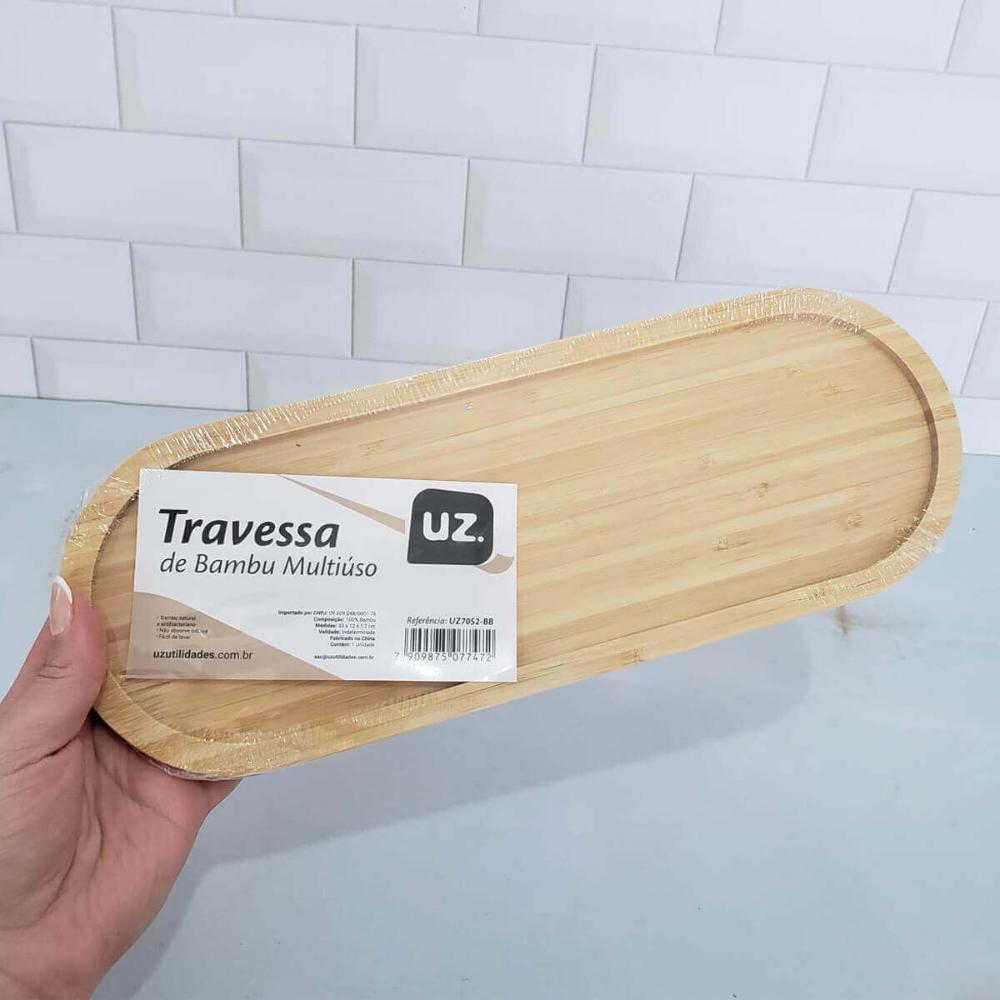 Kit 30 Gamelas 33x12cm Bambu Restaurante Oval Petisqueiras B