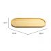 Kit 30 Gamelas 33x12cm Bambu Restaurante Oval Petisqueiras B