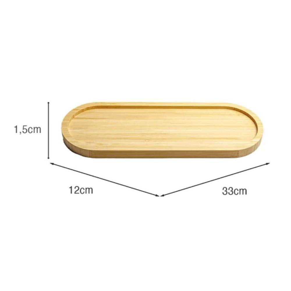 Kit 30 Gamelas 33x12cm Bambu Restaurante Oval Petisqueiras B