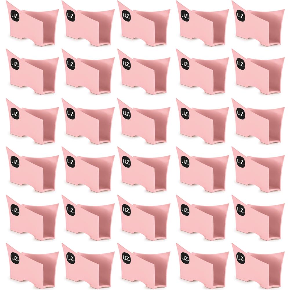 Kit 30 Suportes Porta Guardanapos De Papel Para Mesa Uz Rosa Quartzo