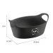 Kit 48 Cestos para Servir Batata Frita Porções Preto 21x9cm