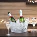 Kit 6 Baldes de Gelo Champanheira 8L Transparente 43x20cm Restaurante Hotel Bar Cerveja Vinho