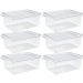 Kit 6 Organizadores de Geladeira com Tampa 660ml Cozinha Res