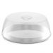 Kit 6 Porta Bolo de Plástico com Tampa Boleiras Coloridas 29cm Plus UZ Branco