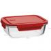 Kit 6 Potes Herméticos de Vidro Borossilicato 1,04L Retangul