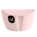 Kit 6 Saleiros com Tampa Porta Sal Cozinha 500ml Plástico UZ Rosa Quartzo