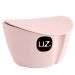 Kit 6 Saleiros com Tampa Porta Sal Cozinha 500ml Plástico UZ Rosa Quartzo