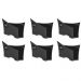 Kit 6 Suportes Porta Guardanapos De Papel Para Mesa Uz Preto