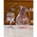 Kit Jarra 2,3L E 6 Taças 350ml Jogo De Refresco Tango Servir Água Suco Rosa Translúcido UZ