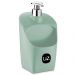 Kit Lixeira 4L Capacete E Dispense De Detergente Porta Esponja Verde Menta