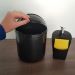 Kit Lixeira 4L Capacete E Dispenser De Detergente Porta Espo